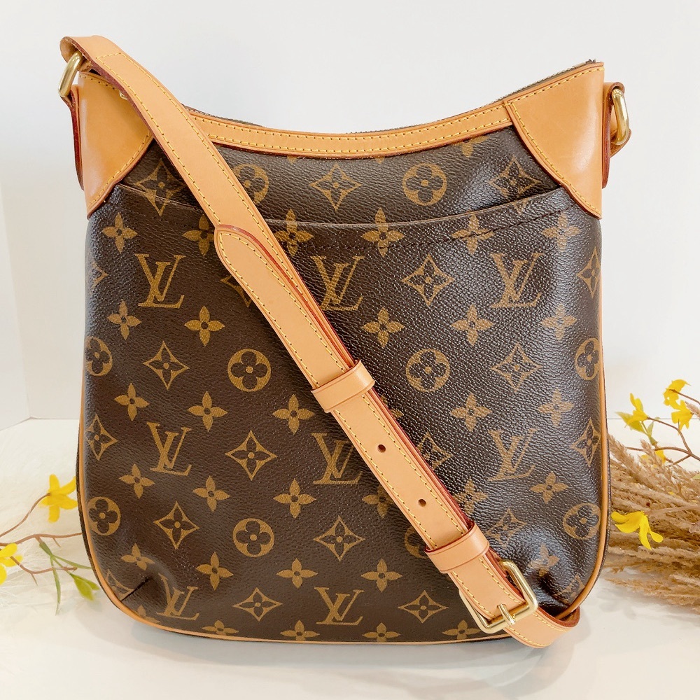 Louis Vuitton Brown and Tan Monogram Shoulder Bag